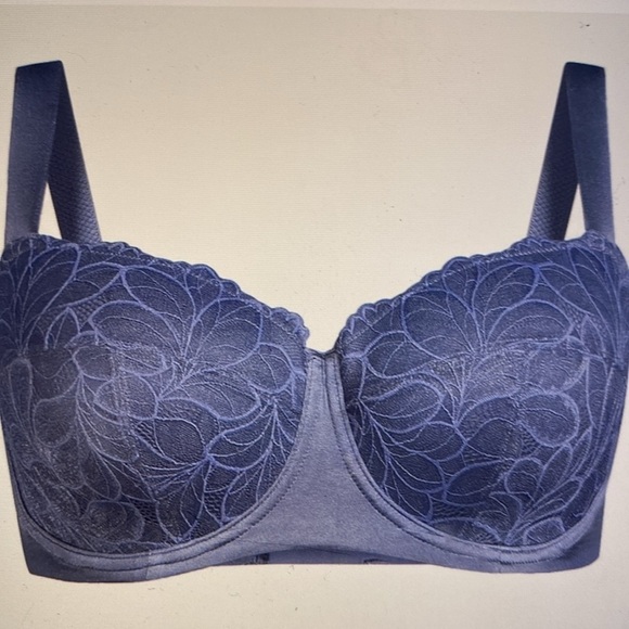 NWT Joyspun Bra women’s plus size underwire Balconette Lace lightly padded 46F - Picture 1 of 6